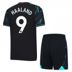 Günstige Fußballtrikots Manchester City Haaland 9 Kinder 3rd trikot 2023-24 Kurzarm